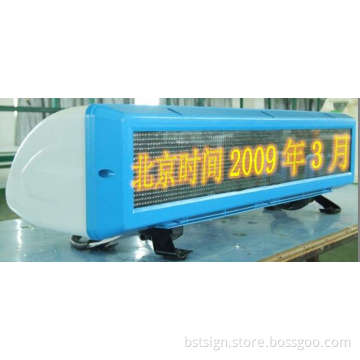P6 Yellow Color Programmable Taxi Top LED Advertising Sign